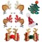 8Pcs Christmas Hair Clips Cute Decorative Christmas Hair Accessories Antlers Headdress Hairpin Christmas Tree Hat Hair Bows for Girls Women Kids Gifts